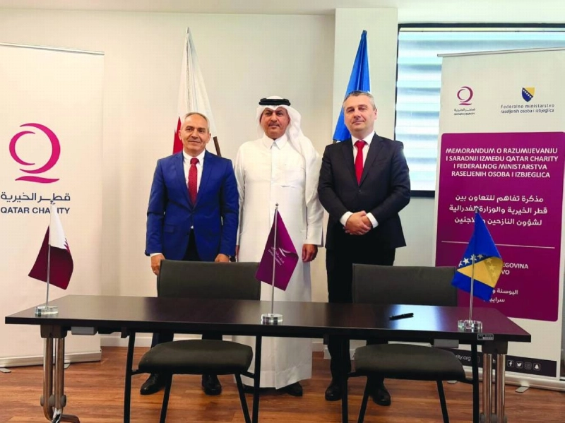 قطر الخيرية توقع مذكرة تفاهم مع البوسنة لدعم العائدين وتعزيز التنمية المستدامة