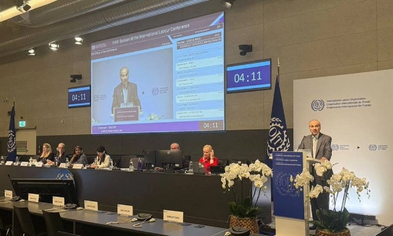 غرفة قطر تشارك في مؤتمر العمل الدولي بجنيف وتؤكد على أهمية رأس المال البشري والتحول الرقمي