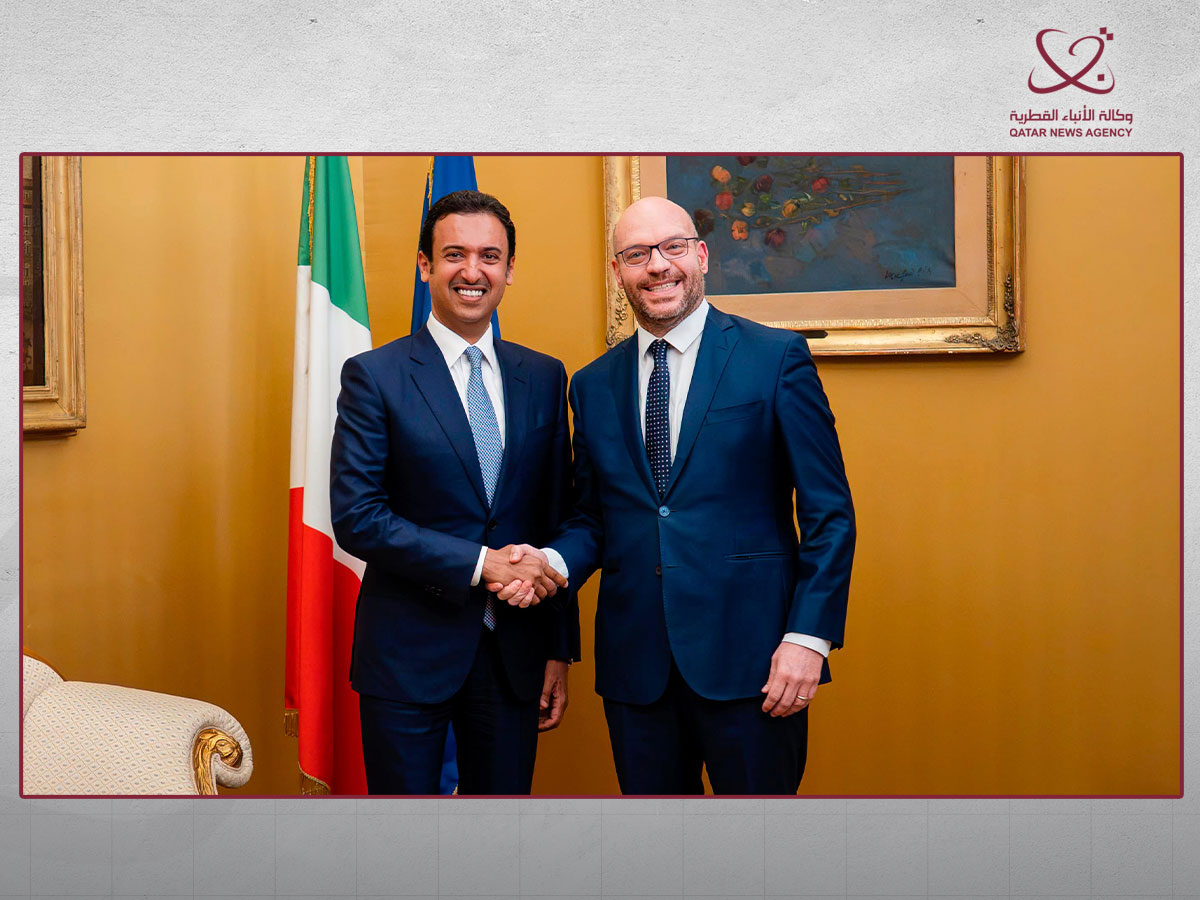 اجتماع رئيس مجلس النواب الإيطالي مع سفير قطر في روما لبحث سبل التعاون وتعميق الشراكة الثنائية