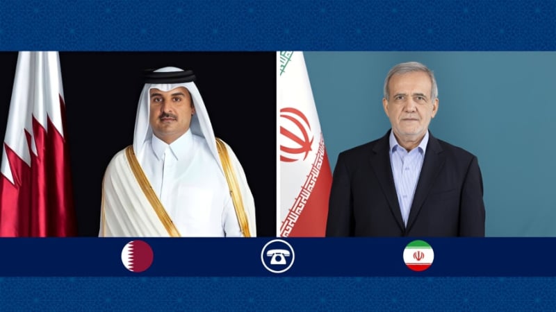 الرئيس الإيراني يؤكد لأمير قطر أن اتفاق إسلام آباد فرصة للسلام الإقليمي