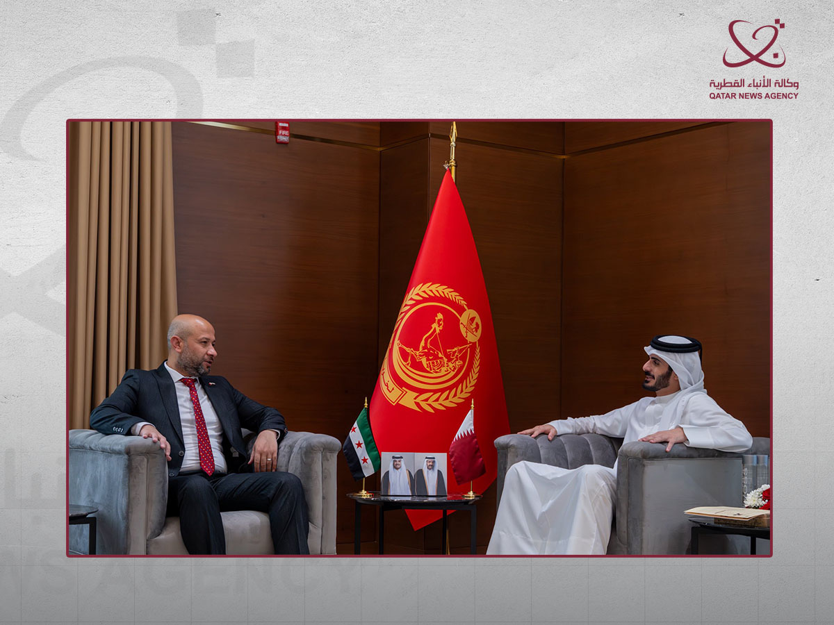 وزير الداخلية القطري يلتقي نظيره السوري على هامش تدريب مشترك
