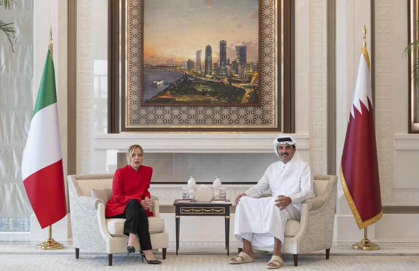 زيارة ميلوني لقطر تسلط الضوء على تعميق العلاقات الإيطالية الخليجية